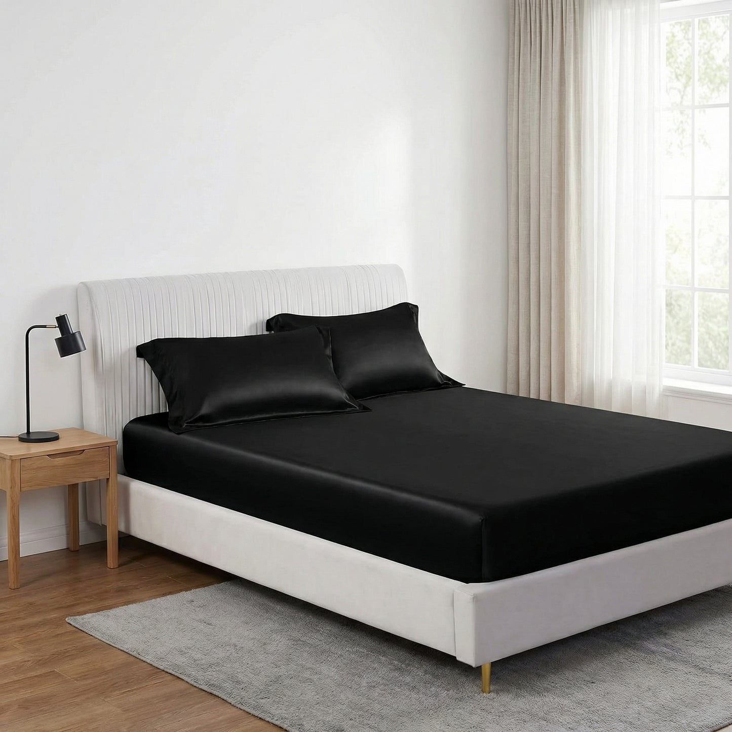 Jedwabne Prześcieradło Premium z Gumką