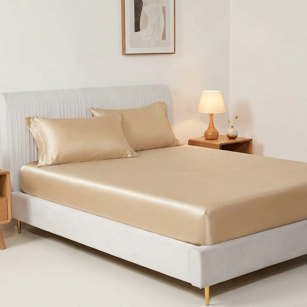 Jedwabne Prześcieradło Premium z Gumką